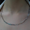Slinky Flat Oblong Chain Necklace